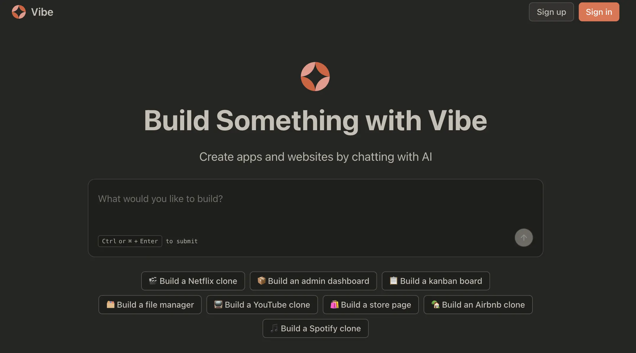 Vibe - Build something with AI